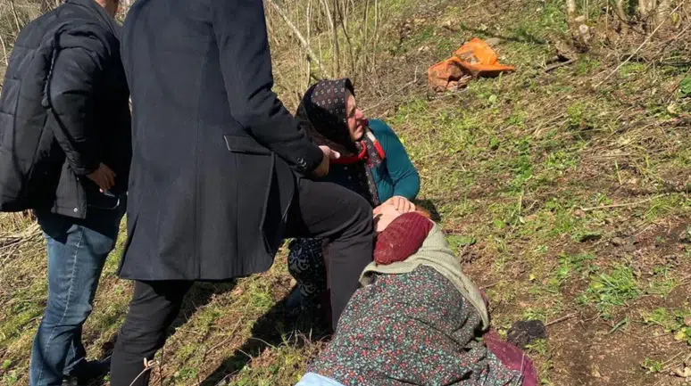 Trabzon'da cenazeye giden vatandaşlar hayat kurtardı