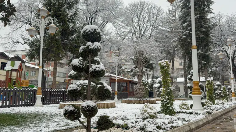 Tokat beyaz örtüyle kaplandı