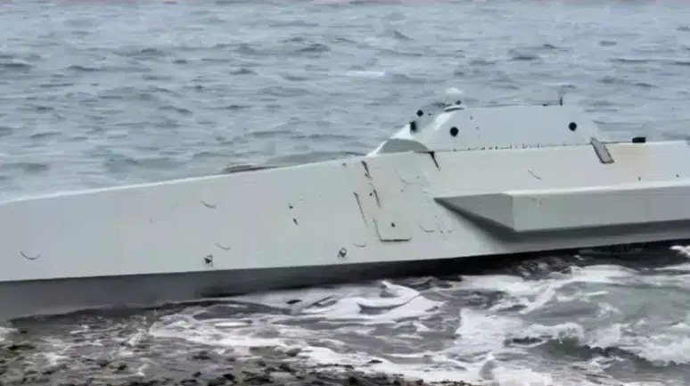 Ordu Ünye'de sahilde insansız deniz aracı bulundu