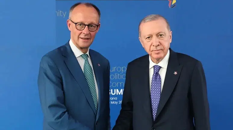 Cumhurbaşkanı Erdoğan, Almanya Başbakanı Merz ile görüştü