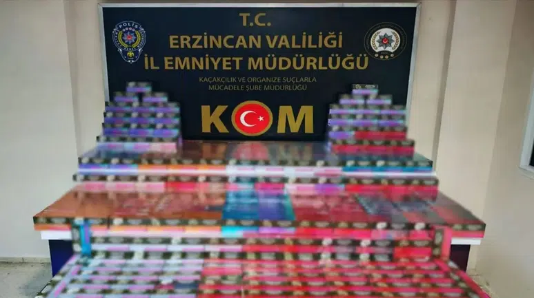 Erzincan'da kaçak tütün ve sigara operasyonu : 6 şüpheli yakalandı