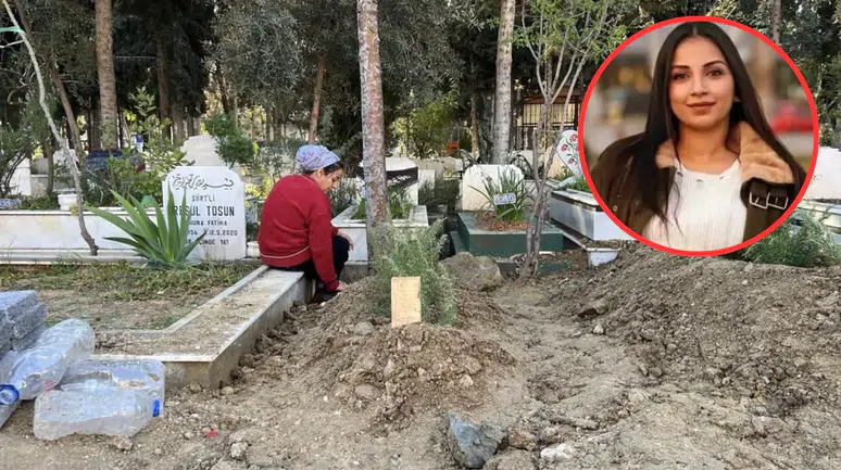 Mersin'de eşi tarafından öldürülen 2 çocuk annesi kadın toprağa verildi