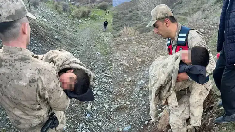 Siirt'te oyun oynarken kaybolan 3 yaşındaki Emin, 1,5 uzaklıkta bulundu