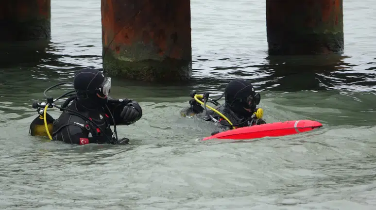 Samsun'da kayıp kadın için denizde çalışmalar başlatıldı