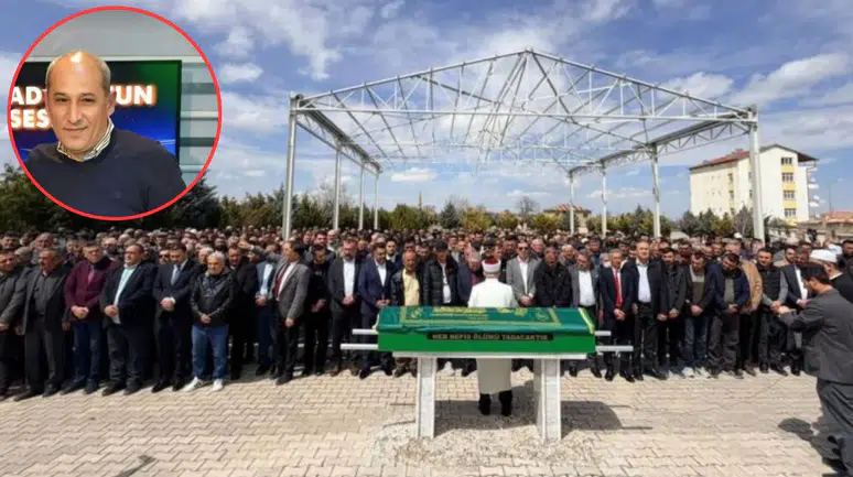 Milli maçta hayatını kaybeden kameraman Harun Koç defnedildi