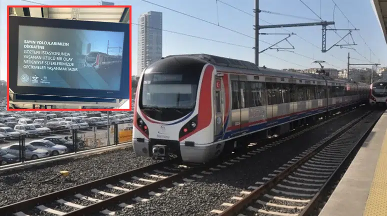 Marmaray Göztepe istasyonunda bir kişi  intihar etti