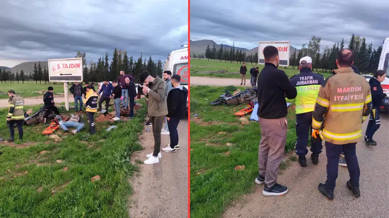 Mardin Kızıltepe'de feci kaza : Motosiklet sürücüsü öldü