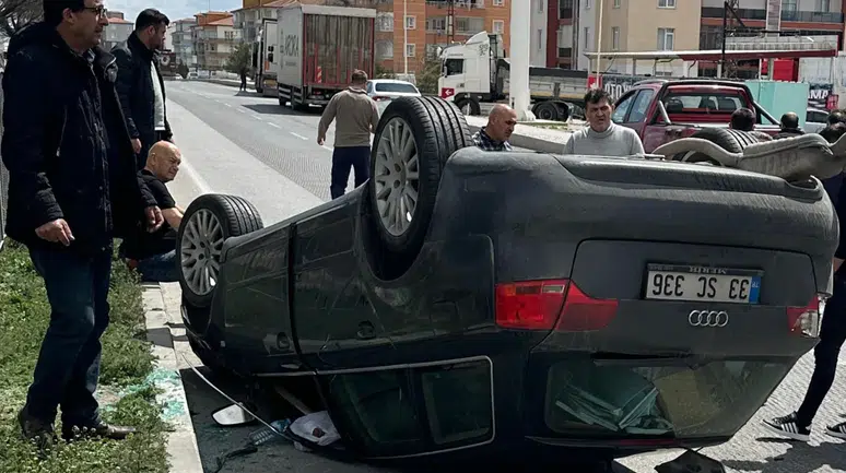 Konya Karapınar'da kaza : 2 yaralı