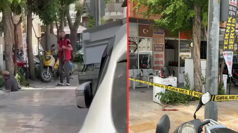 Husumetlisini vuran şahıs, polis gelene kadar başında bekledi