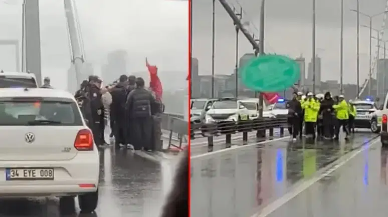 15 Temmuz Şehitler Köprüsü'nde 1 Mayıs gerginliği