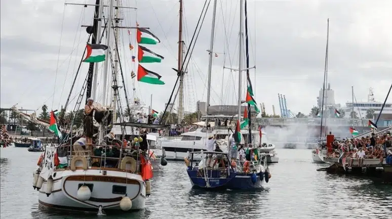 Küresel Sumud Filosu'nda alıkonulan Türkler, bugün İstanbul'da olacak