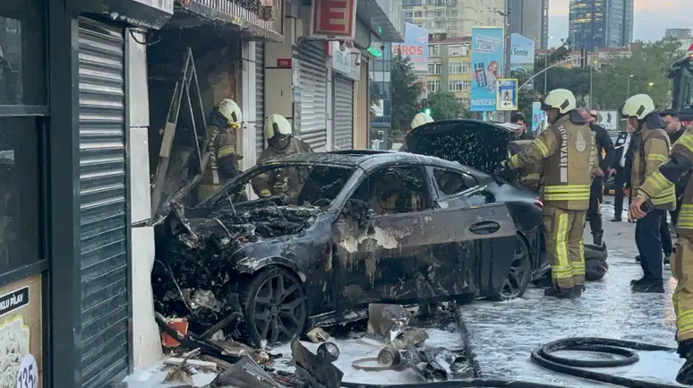 İstanbul Şişli'de feci kaza : 2 kişi yaralandı