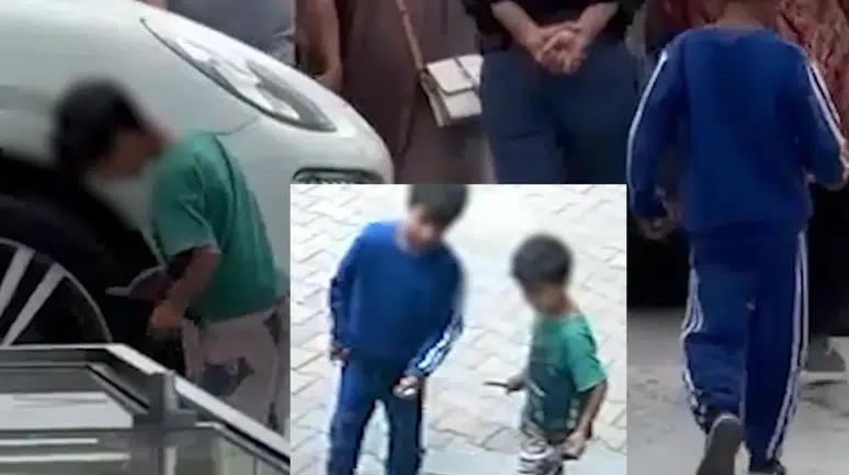 Bıçakla kediyi yaralayan çocuklar kadın esnafın üzerine yürüdü