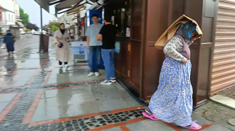 Edirne'de şiddetli sağanak etkili oldu