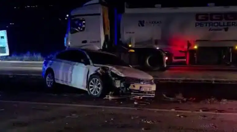 Osmaniye’de tanker ile 2 otomobil çarpıştı : Kazada 1 ölü, 2 yaralı