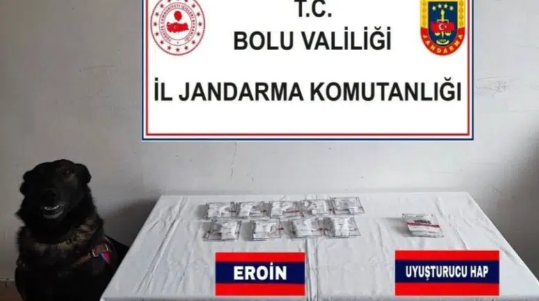 Bolu'da durdurulan bir araçta 28 gram eroin ele geçirildi