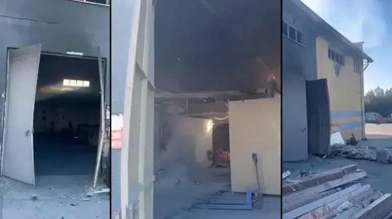 Kütahya'da metal fabrikasında eritme kazanı patladı : 1 işçi ağır yaralı