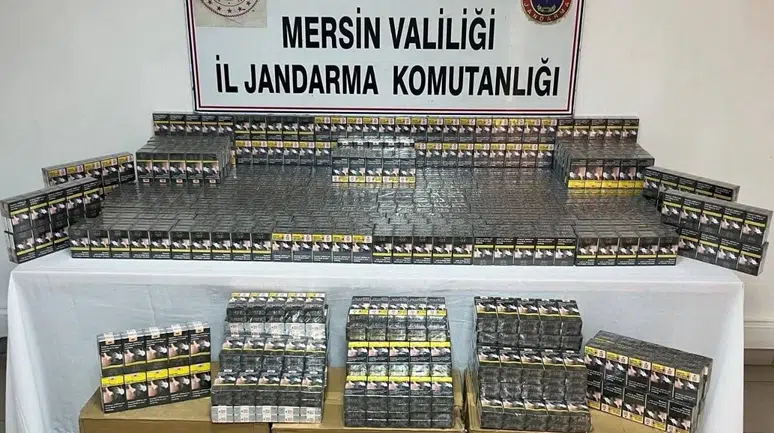 Mersin’de kaçak makaron operasyonu : 21 kilo tütün ele geçirildi