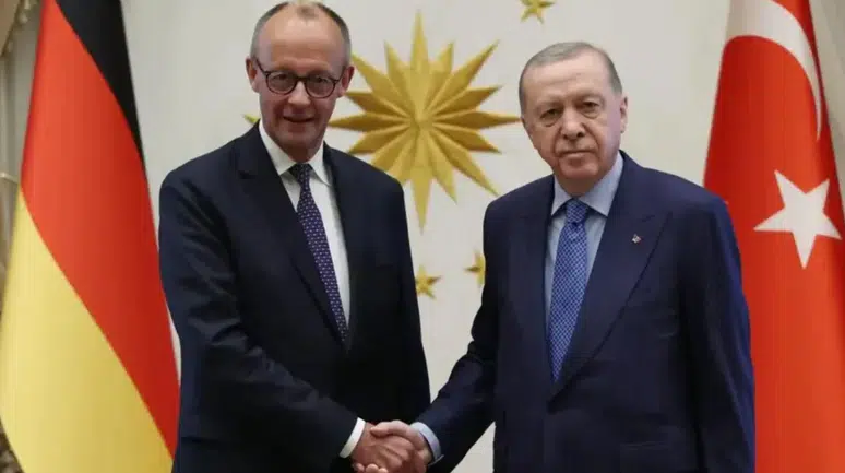 Cumhurbaşkanı Erdoğan, Almanya Şansölyesi Merz ile görüştü