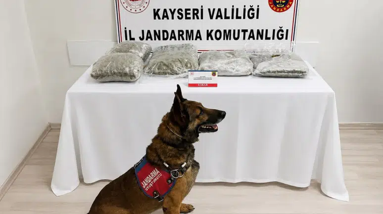 Kayseri'de uyuşturucu operasyonu : 5 kilo esrar ele geçirildi
