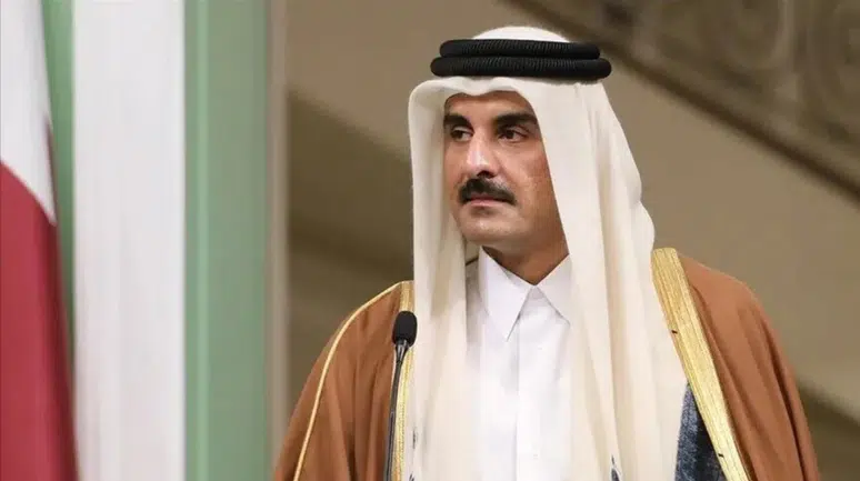 Katar Emiri Al Sani, ABD heyetiyle bir araya geldi