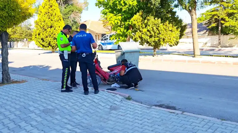 Aksaray'da motosiklet üzerinde kalp krizi geçiren şahıs hayatını kaybetti