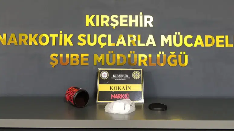 Kırşehir’de uyuşturucu operasyonu : 189 gram madde ele geçirildi
