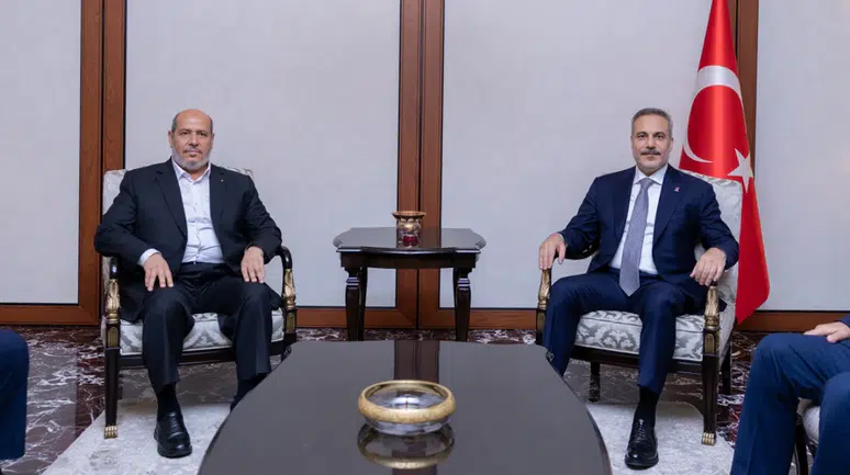 Hakan Fidan ile Hamas Siyasi Büro Başkanı Halil el-Hayye görüştü