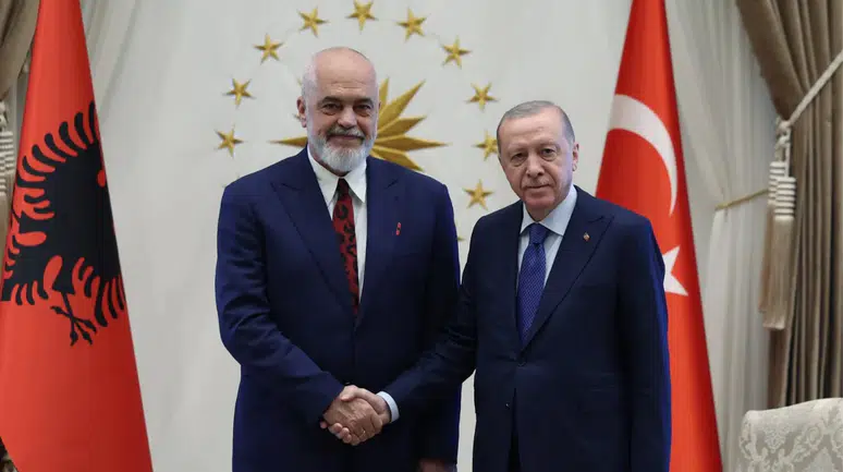 Cumhurbaşkanı Erdoğan ile Arnavutluk Başbakanı Edi Rama görüştü