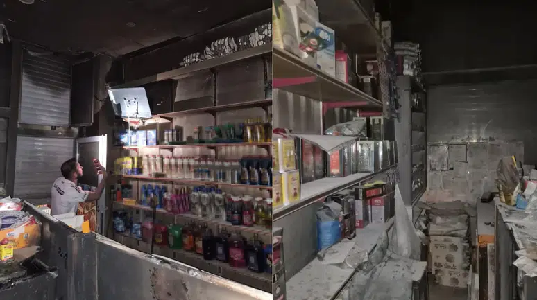 Van Erciş'te iş yerinde yangın
