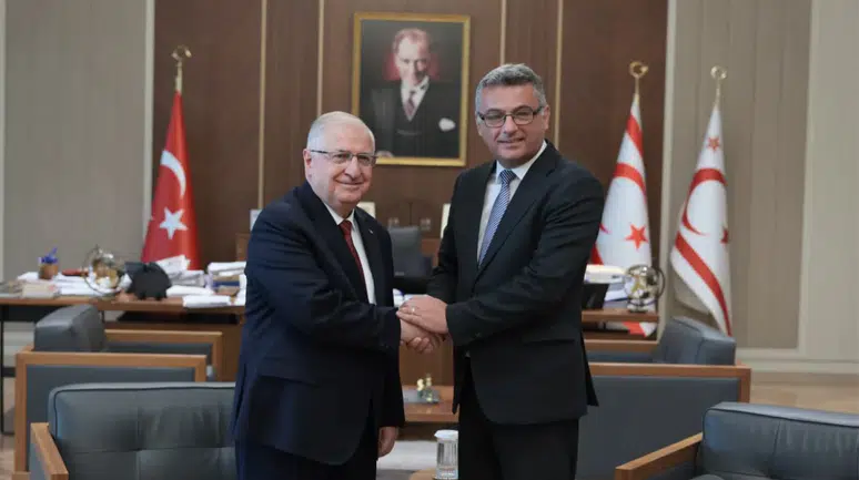 Bakan Yaşar Güler, KKTC Cumhurbaşkanı Tufan Erhürman ile görüştü
