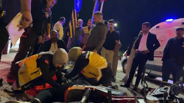 Erzurum'da 14 yaşındaki sürücü polisten kaçarken kaza yaptı : Babasına 247 bin TL ceza