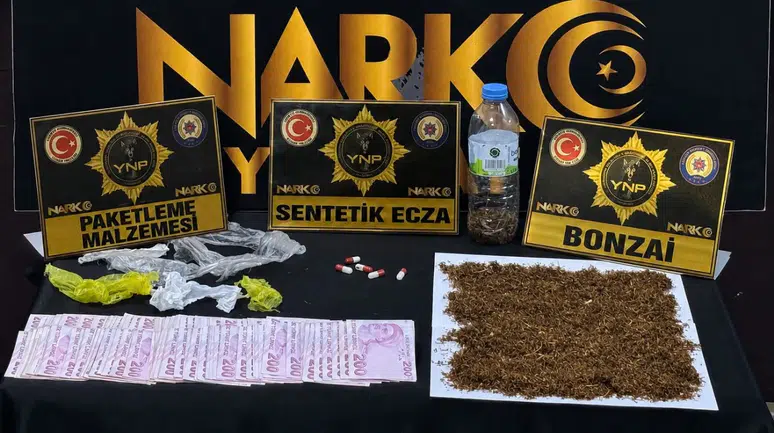 Yozgat'ta uyuşturucu operasyonu : Gözaltına alınan 5 kişiden 3'ü tutuklandı
