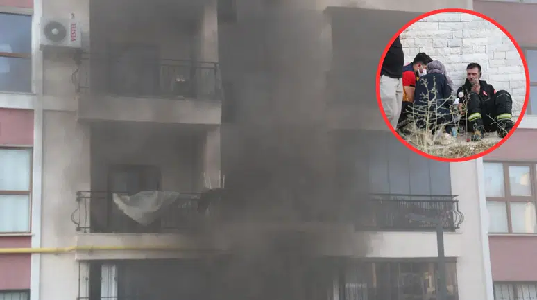 Yangında 12 kişi dumandan etkilendi, 16 kişi kurtarıldı