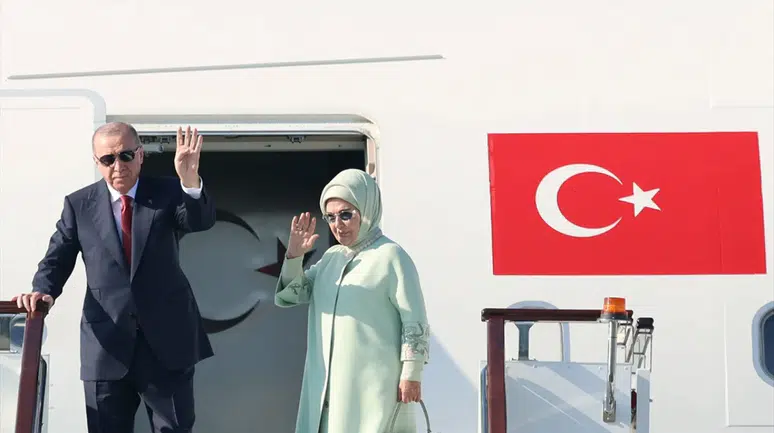 Cumhurbaşkanı Erdoğan, Şanghay İşbirliği Teşkilatı Zirvesi için Bişkek'e gitti