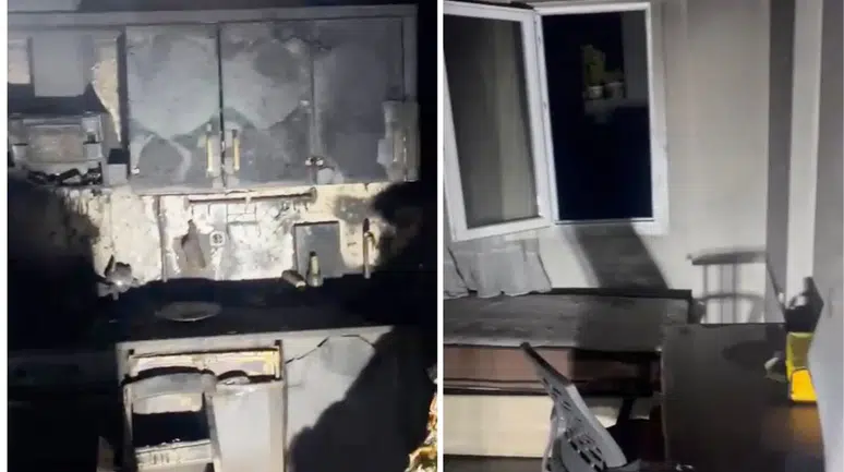 Eşini kurtardılar, kocası evde ölü bulundu