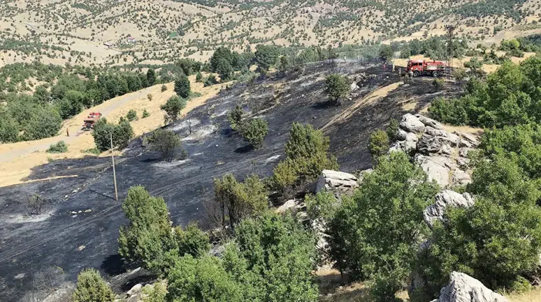 Bingöl’de iki ayrı noktada çıkan yangınlar söndürüldü
