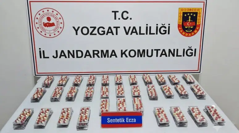 Yozgat'ta uyuşturucu operasyonu : Bin 848 hap ele geçirildi
