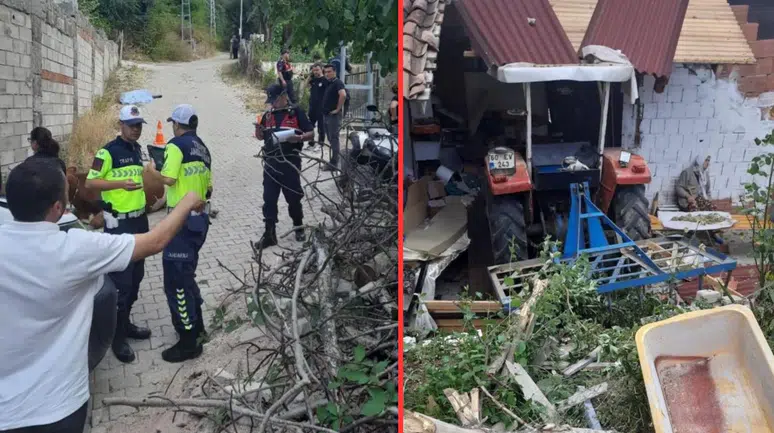 Tokat'ta freni patlayan traktör faciaya neden oldu : 1 ölü