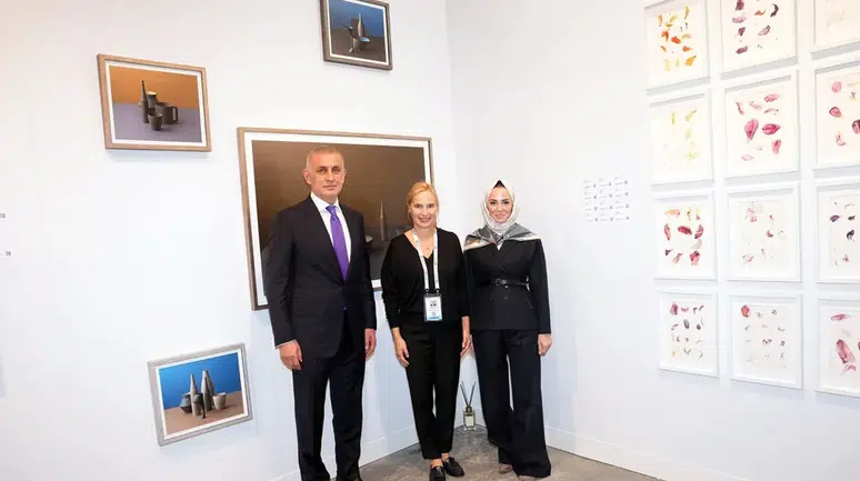 TFF Başkanı Hacıosmanoğlu, Barbara Ceferin'in sergisini ziyaret etti