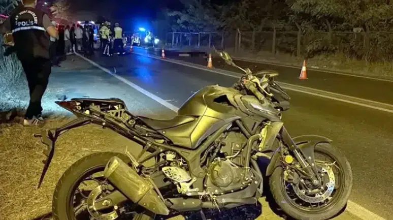 Tekirdağ Çorlu'da kontrolden çıkan motosikletin sürücüsü hayatını kaybetti