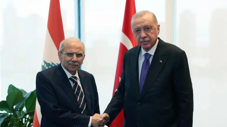 Cumhurbaşkanı Erdoğan, Lübnan Başbakanı Selam'ı kabul etti
