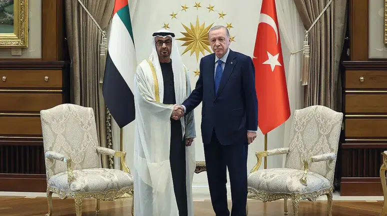Cumhurbaşkanı Erdoğan, BAE Devlet Başkanı ile görüştü