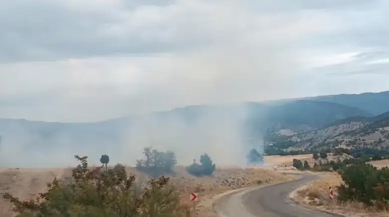 Bolu Seben’de Arazi Yangını :