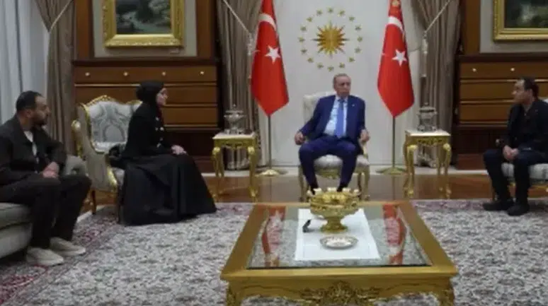 Cumhurbaşkanı Erdoğan, Filistinli Hind Rajab'ın ailesini kabul etti
