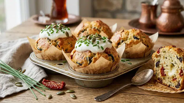 Kuru Domatesli Zeytinli Muffin Tarifi Nedir? Nasıl Yapılır?