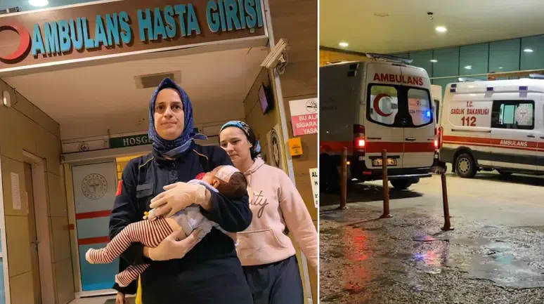 İnegöl'de Kanepeden Düşen 2 Aylık Bebek Yaşam Mücadelesi Veriyor