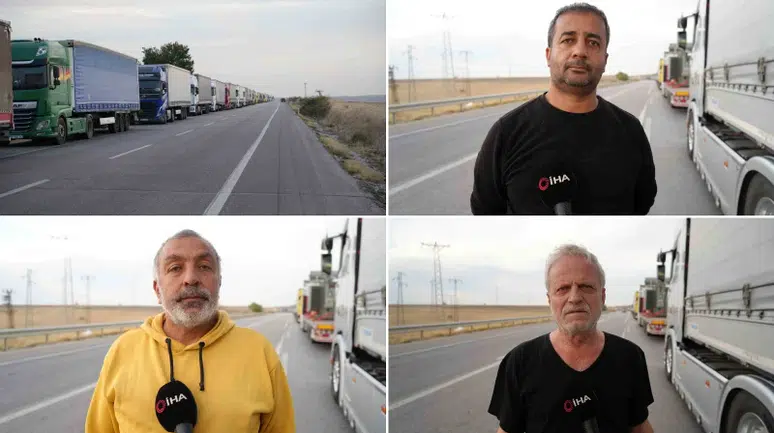 Hamzabeyli Sınır Kapısı'nda 37 Kilometrelik Tır Kuyruğu: Şoförler İsyan Etti