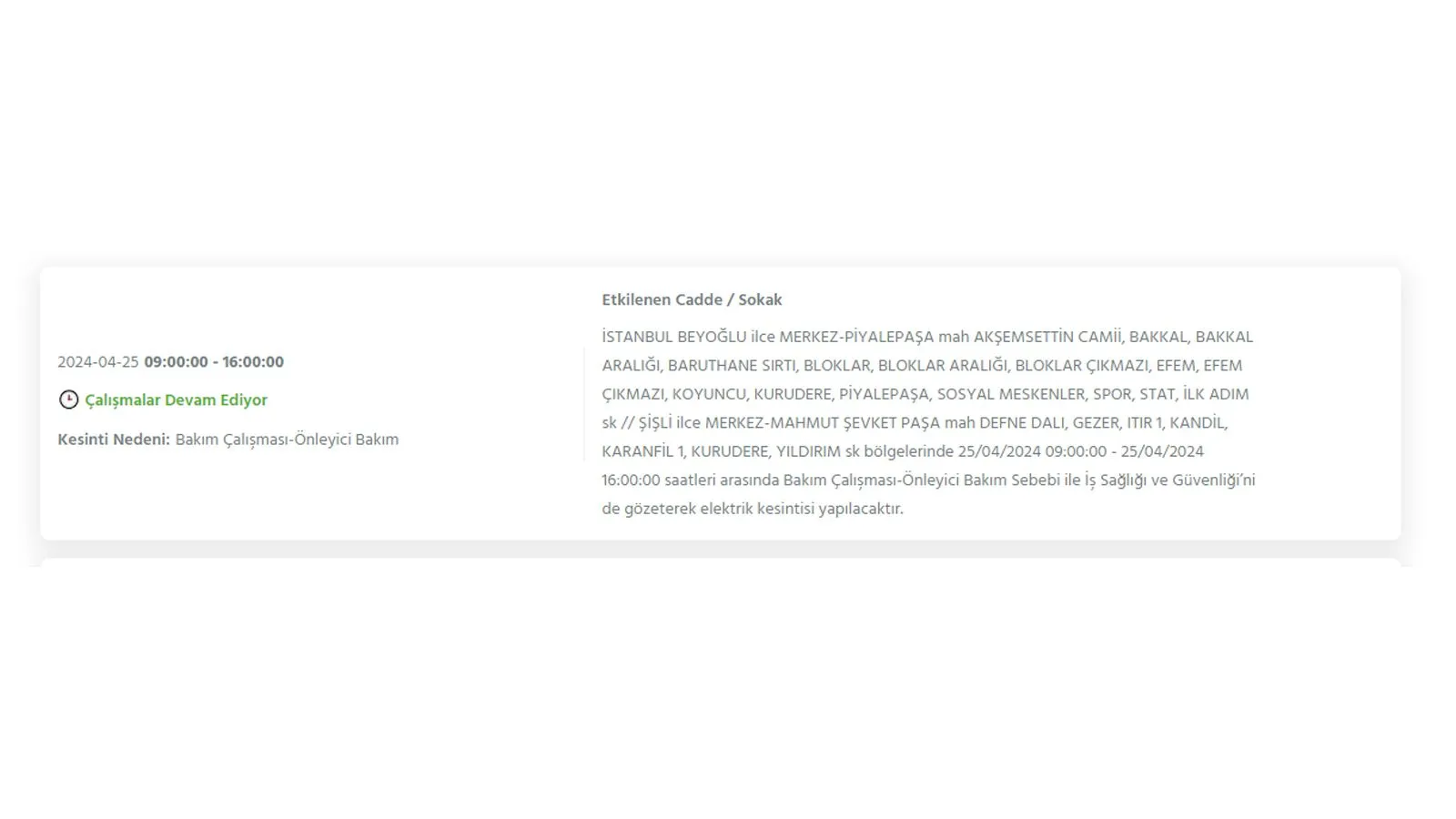 BEDAŞ'tan elektrik kesintisi uyarısı: İstanbul'da hangi ilçeleri kapsıyor? 10