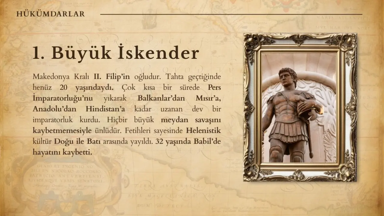 Tarihin akışını değiştiren 10 büyük hükümdar: Tarih sahnesinin devleri 1